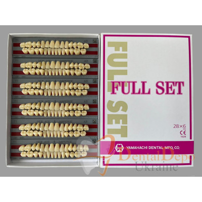 Зуби штучні FULL SET "Yamahachi Dental", 28 зубів