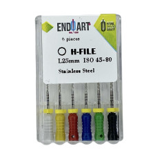 Ручні файли Ендо Арт (Endo Art) H-файл №45-80, 25 мм