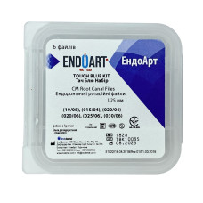 Машинні файли, Ендодонтичні ротаційні файли EndoArt Touch Blue Kit 25 mm  (019/08), (015/04), (020/04), (020/06), (025/06), (030/06)