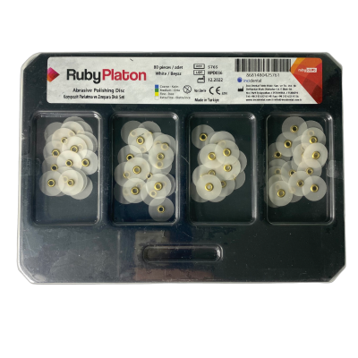 Полірувальні диски RubyPlaton 80 шт Білий