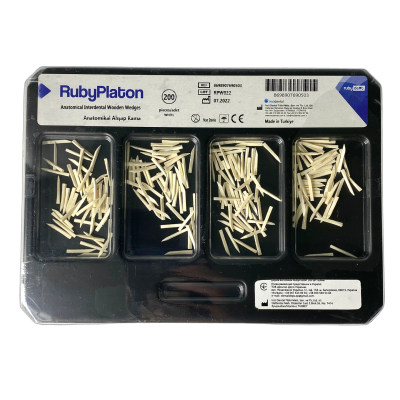Дерев'яні клини RubyPlaton 200 шт Білий