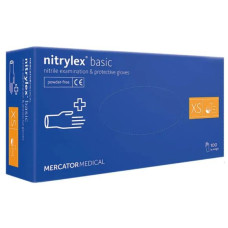 Рукавиці XS "Nitrylex Basic", нітрілові, нестерильні, неприпудрені, 50пар