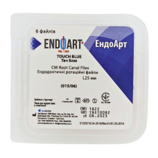 Машинні файли, Ендодонтичні ротаційні файли EndoArt Touch Blue 25 mm (015/06)