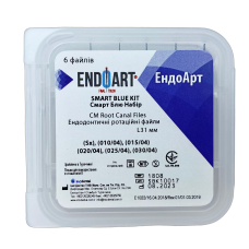 Машинні файли, Ендодонтичні ротаційні файли EndoArt Smart Blue Kit 31 mm  (Sx), (010/04), (015/04), (020/04), (025/04), (030/04)