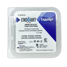 Машинні файли, Ендодонтичні ротаційні файли EndoArt Smart Blue Kit 31 mm (19/08), (016/02), (020/04), (025/04), (030/04), (035/04)