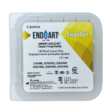 Машинні файли, Ендодонтичні ротаційні файли EndoArt Smart Gold Kit 31 mm (019/08), (016/02), (020/04), (025/04), (030/04), (035/04)