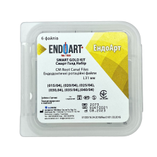 Машинні файли, Ендодонтичні ротаційні файли EndoArt Smart Gold Kit 31 mm (015/04), (020/04), (025/04), (030/04), (035/04), (040/04)