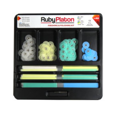 Набір полірувальних дисків RubyPlaton 80 шт диски, 75 шт смужки,1 мандрель
