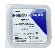 Машинні файли, Ендодонтичні ротаційні файли EndoArt Touch Blue 25 mm (040/06)