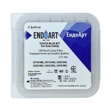 Машинні файли, Ендодонтичні ротаційні файли EndoArt Touch Blue Kit 31 mm (019/08), (015/04), (020/04), (020/06), (025/06), (030/06)